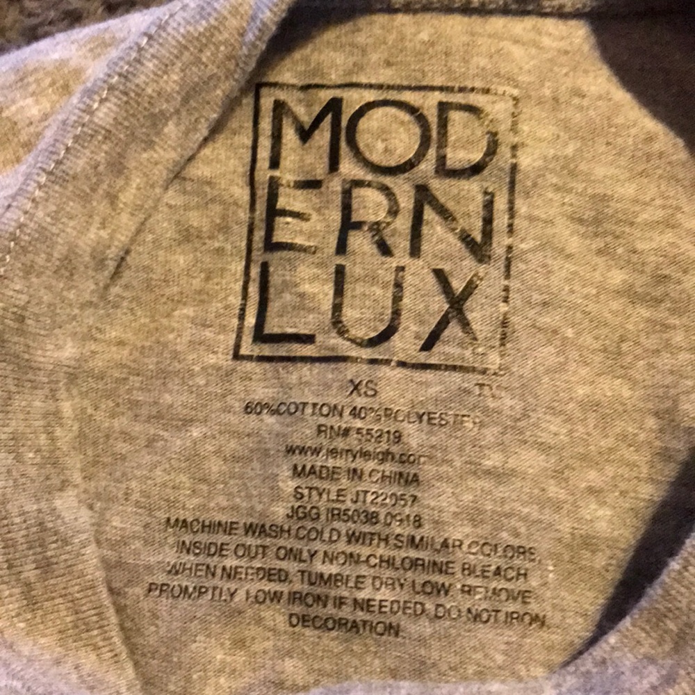 Grey LOVE top with “more love” on the sleeves - Picture 2 of 2